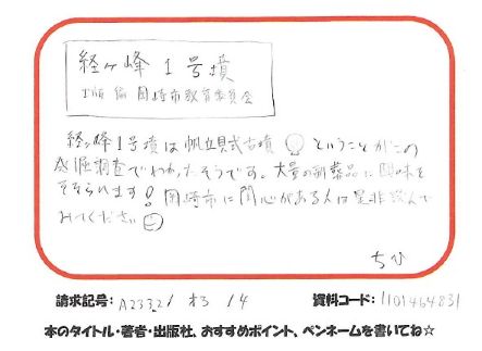 1010「経ケ峰1号墳」