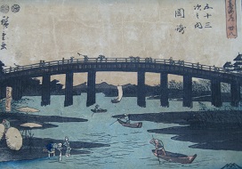 「東海道五十三次之内岡崎」（当館所蔵）