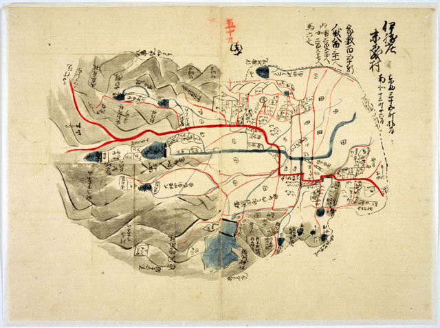 『愛知郡村邑全図』より「末森村」