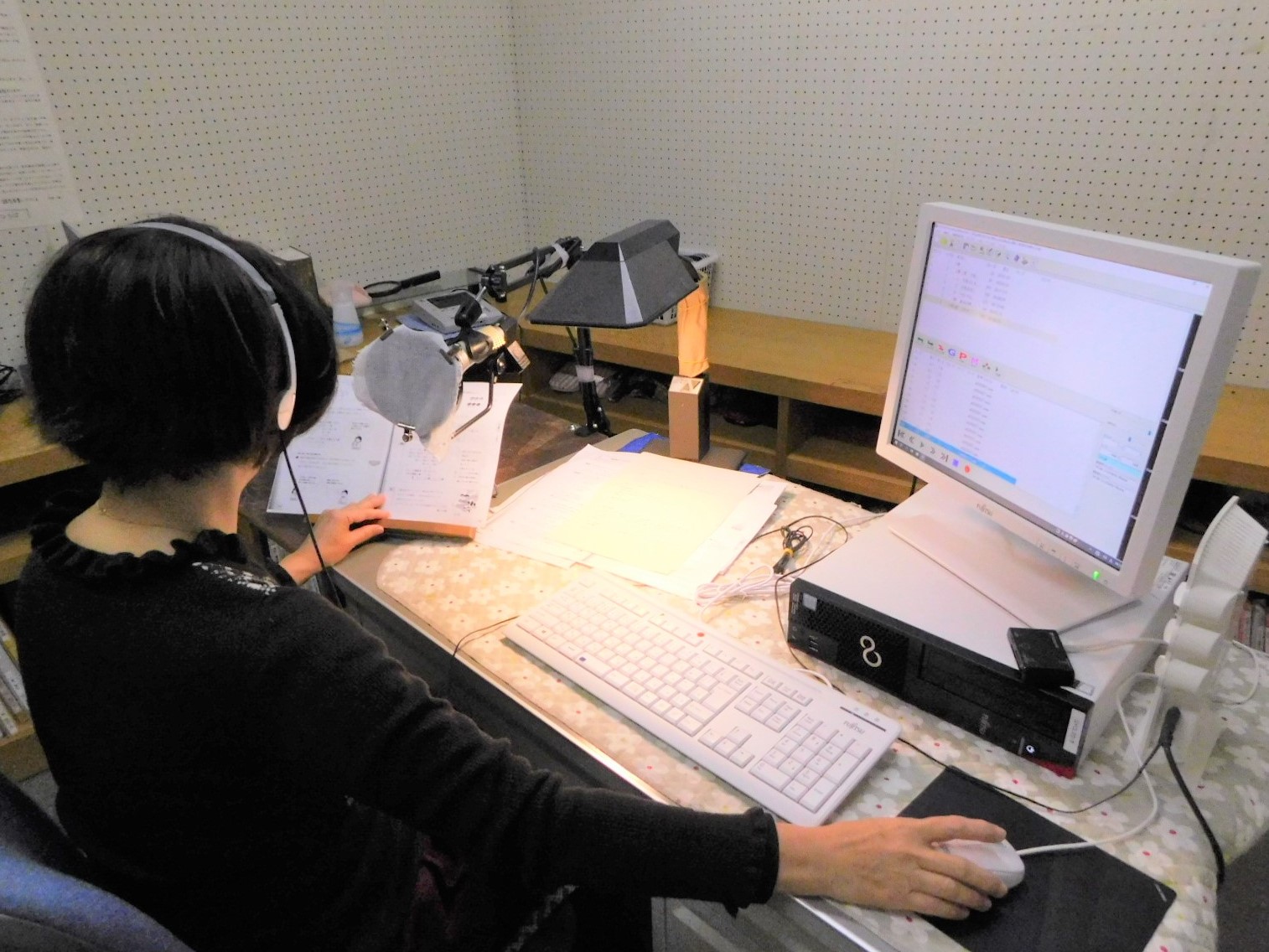 パソコンを使った録音作業1